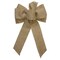 Northlight Glittered Polka Dots 6-Loop Burlap Christmas Bow Decoration - 9" x 14"
